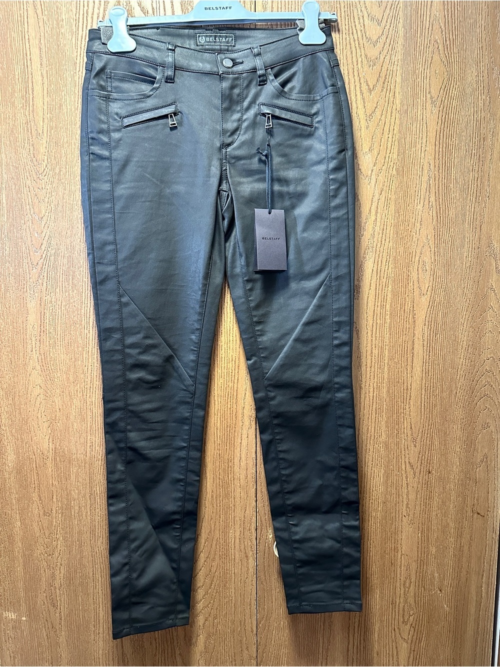 ‼️CLOSET CLOSING FINAL DAYS ‼️
 Belstaff Amelie Black Coated Skinny Moto Jeans